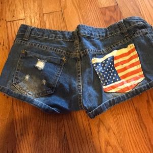 American flag shorts